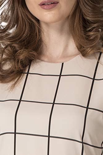 Image of Mode by Red Tape Women's Polyester Shift Midi Casual Dress