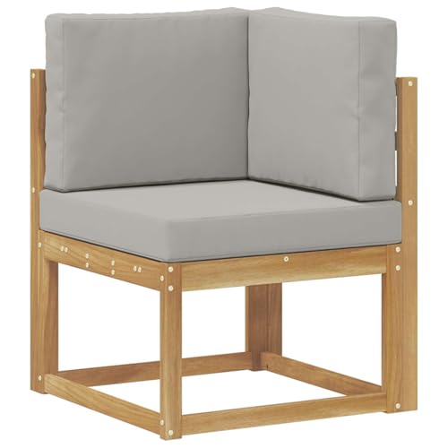 Muebles de jardín de diseño modular con sofá moderno de 5 piezas gris 7