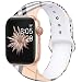 Kaome Floral Bands Compatible with App le Watch Band 38mm 40mm, Soft Silicone Fadeless Pattern Printed Replacement Strap Bands for Women, Compatible with iWatch Series 5/4/3/2/1, S/M