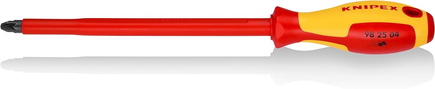Knipex Screwdriver For Cross Recessed Screws Pozidriv 1000V-Insulated (320 Mm) 98 25 04 4003773062387