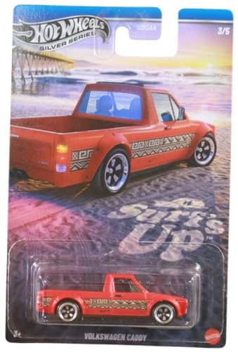 Image of Hot Wheels Silver Series Surf's Up 1:64 Volkswagen Caddy for 3 Years & Above 3 /5 (Red)