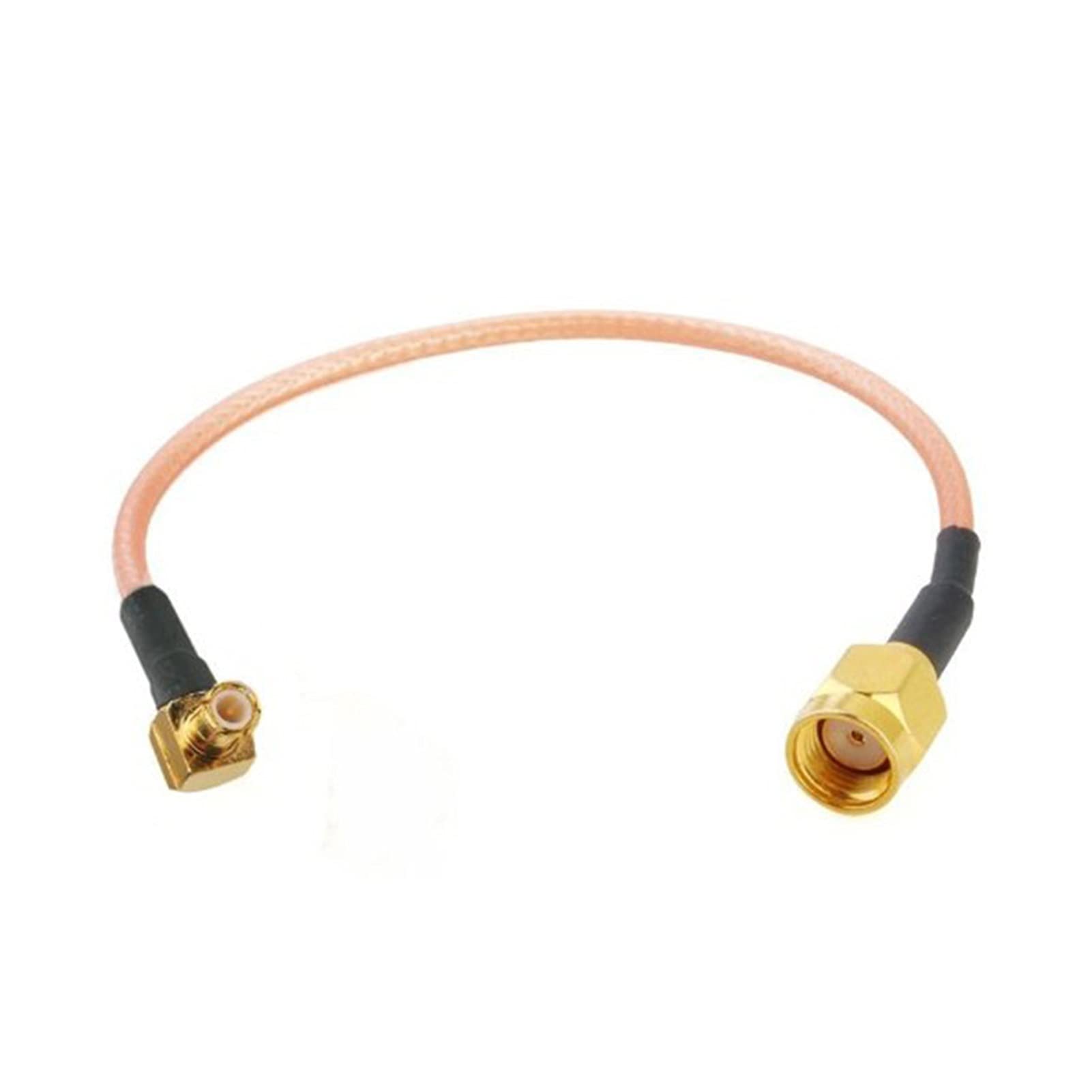 MCX Prise mâle à angle droit vers RP SMA mâle à sertir droit coaxial Pigtail connecteur adaptateur RG316/RG316D/RG178/RG174 (couleur : 1 m, taille : RG316D)
