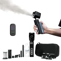 SmokeNINJA Pro Nebelmaschine Mini, Handheld Tragbare Rauchmaschine mit Kabelloser Funkfernbedienung(HAZER KIT), Unschädlich Nebel, für Veranstaltungen im Freien, Partys, Bühneneffekte, Halloween