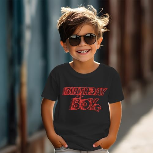 Birthday Boy Shirt 4th 5th 6th 7th 8th 9th 10th Birthday Party Tshirt Outfit Kids Short Sleeve Summer Tee Top 4-10Y2