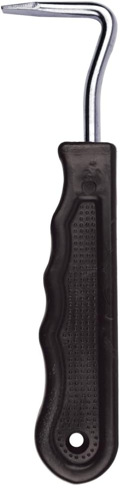 Plastic hoof pick, shaped handle - - Red