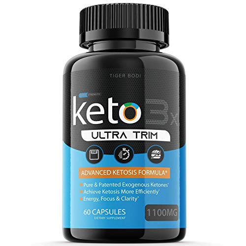 Keto Trim Pill Weight Loss Diet Pills 1100 mg Advanced Loss Extra Strength Formula Fast Pills (60 Capsules)