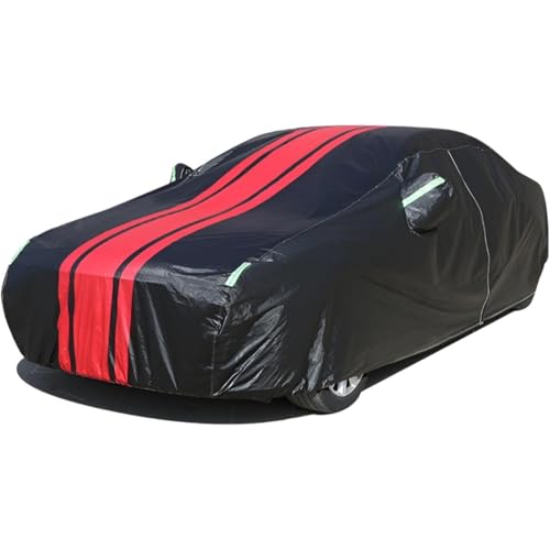 Bache Voiture Exterieur pour Countryman WRC, Housse Étanche Poussière Fermeture éclair latérale Couverture Auto Accessoires,A Black