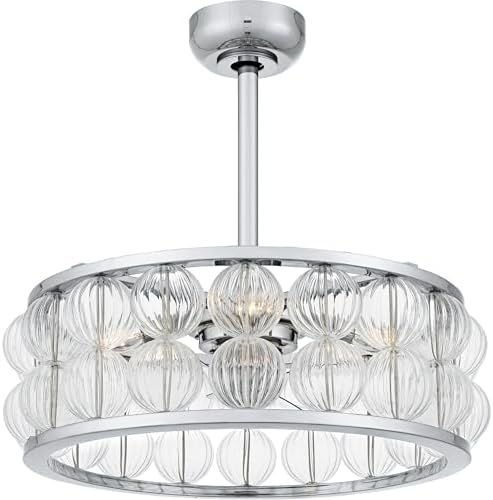 Quoizel Terrarock 4-Light Polished Chrome Fan Light