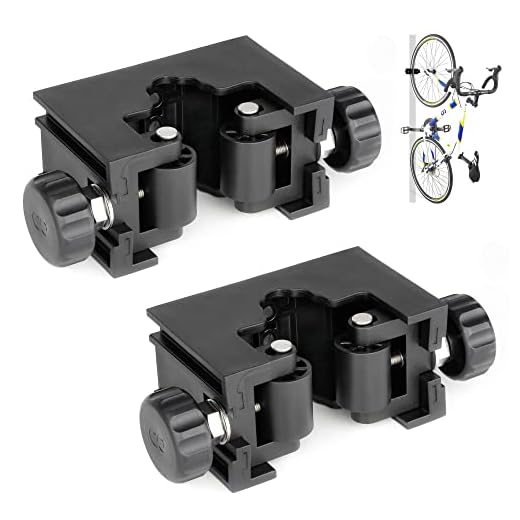 CyclingDeal Bike Tire Bicycle Clip Storage Wall Mount Rack - Premium Quality Clip for Outdoor & Indoor - Safe & Secure for Storing Road Mountain Bikes in Garage or Home - Road Bike 23-28mm (Pack of 2)