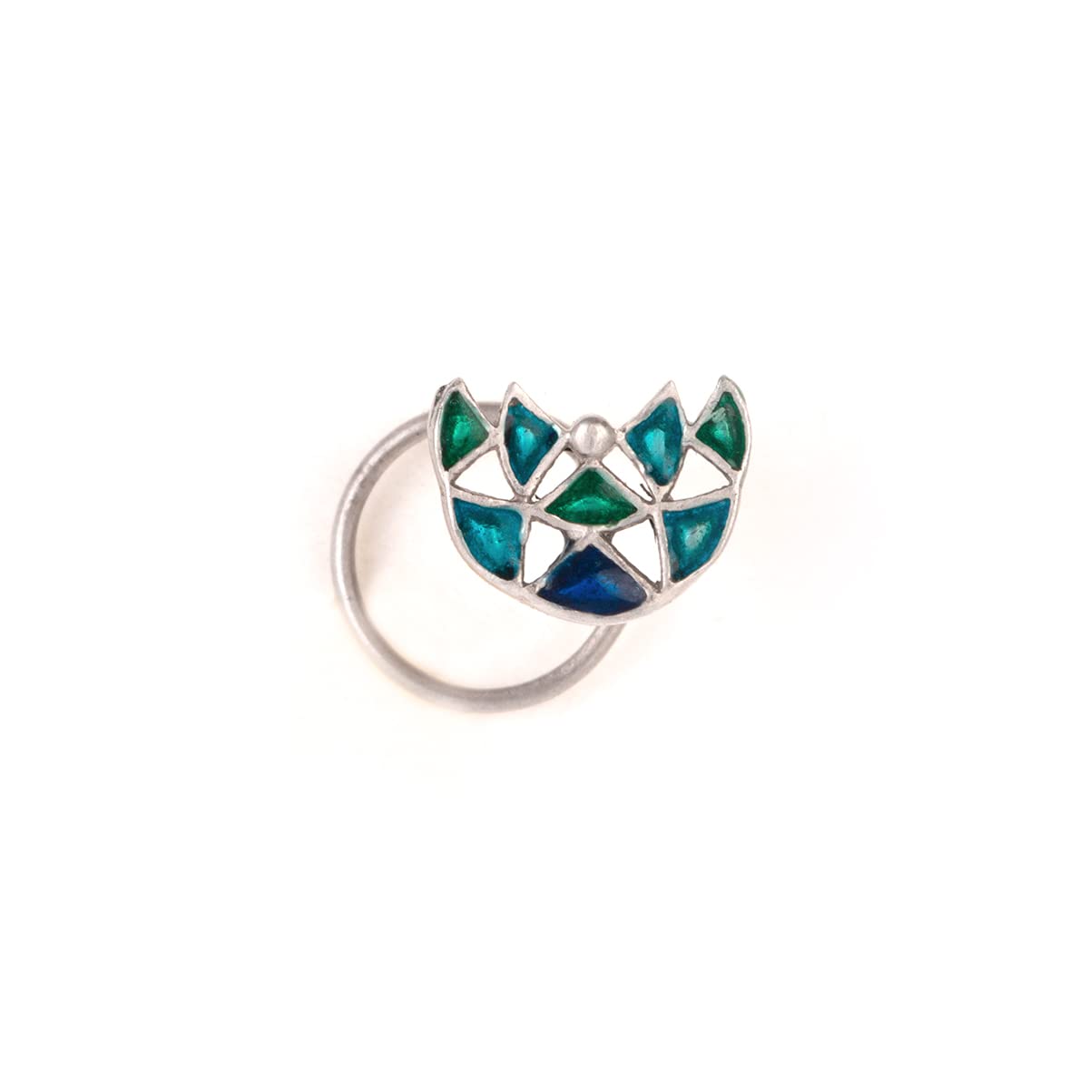 Shaya by CaratLane Oxidised Owning My Extreme Drama Nose Pin in 925 Silver for women (B09NSLLM6R) Amazon Price History, Amazon Price Tracker