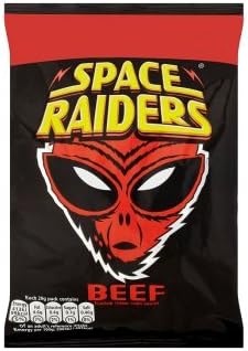 Space Raiders Beef Flavour Cosmic Corn Snacks (22g x 40)