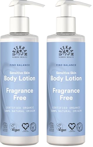 Urtekram Bio-Bodylotion ohne Parfüm - Natürlich und parfümfrei für empfindliche Haut (245 ml, 2er Pack)
