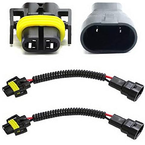 iJDMTOY 9006 to H11 Headlights Conversion Pigtail Connectors Wiring Harness Cover