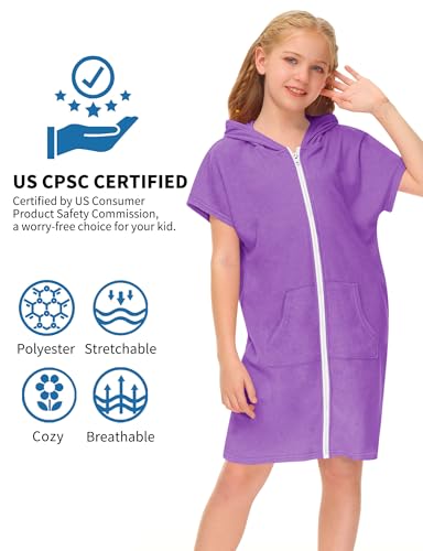 Image of BesserBay Boys Girls Swim Cover Up Terry Cloth Swimwear
