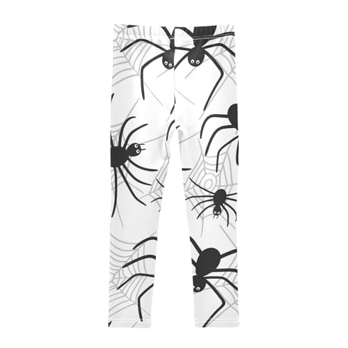 Spiderweb Girls Leggings,Workout Leggings for Girls Toddler Athletic Legging Size for 3-10T2