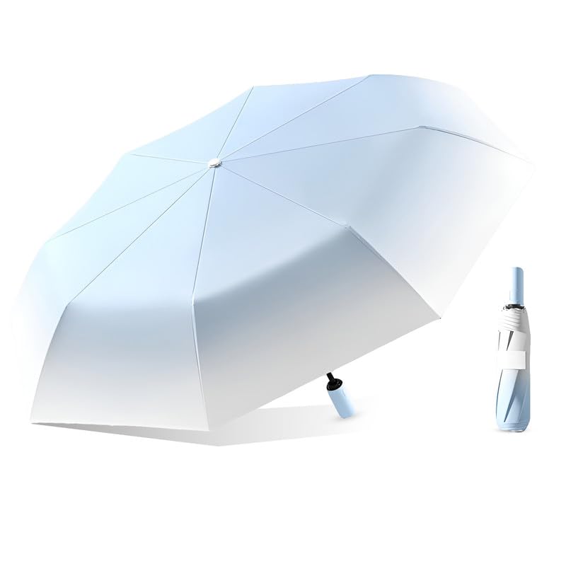 Contacts Compact Folding Umbrella – Windproof Travel Umbrella with Automatic Open/Close, Waterproof, UV Protection, Portable Umbrella for Men, Women & Kids