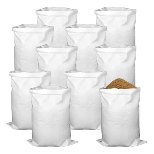 Sacos para Escombros, 15 Pedazos Big Bag, 55 x 95 cm Sacos, Reutilizable Saco, Saco para Escombros Adecuado para Hojas Caídas Cereales Madera Piensos Residuos Vegetales o Residuos de Construcción