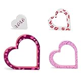 Fabriquées en bois robuste, les décorations en bois en forme de cœur en trois parties ont une taille compacte pour un placement polyvalent et servent de décoration de table ou de porte pour améliorer l'esthétique de la décoration de la Saint-Valentin