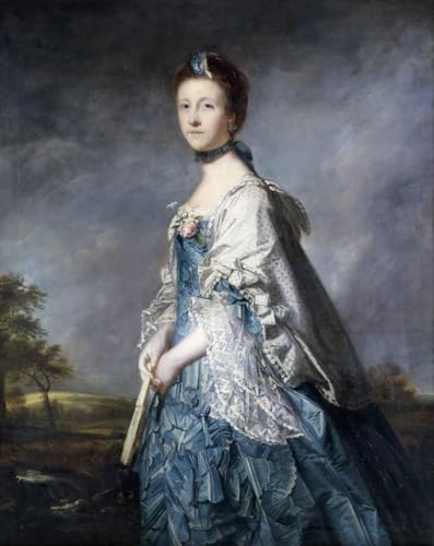 Pintura al óleo Retrato de Anne Countess Winterton de Joshua Reynolds, Cuadro Abstracto 60x90cm 1
