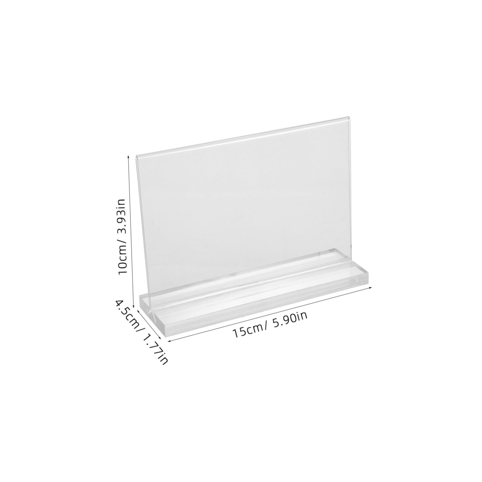 OUNONA Display Stand T-shape Riser for Restaurant Signs Wedding Numbers Desktop Cards