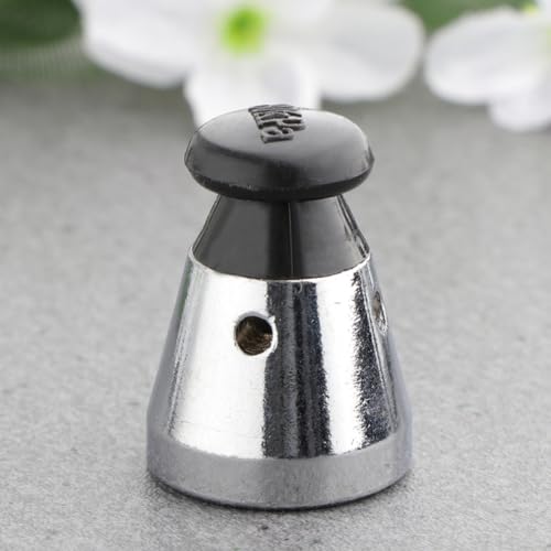 Homoyoyo 2 piezas válvulas de olla de presión, repuestos universales de material de hierro, válvula de seguridad para tapa de olla de presión, color plata, diseño práctico y elegante para cocina miniatura 6