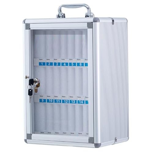 Easnuroz Armario Para Teléfonos Móviles 12-60 Ranuras Teléfono Celular Locker Classrooom Caja De Almacenamiento Portátil Para Teléfono Móvil, Caja De Teléfono Móvil De Pared Para Oficina, Gimnasio(Sil