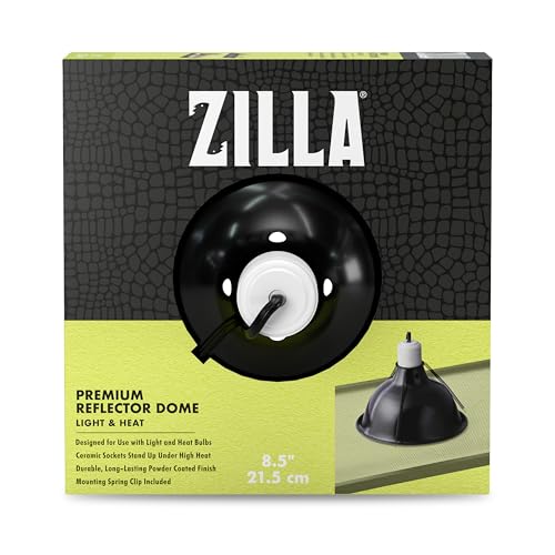 Zilla Pet Reptile Premium Heat Lamp Reflector Dome...