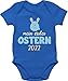 Shirtracer Ostergeschenke Ostern Baby Kleidung - Mein erstes Ostern 2022 blau - 12/18 Monate - Royalblau - Mein erstes Ostern Baby Body - BZ10 - Baby Body Kurzarm für Jungen und Mädchen