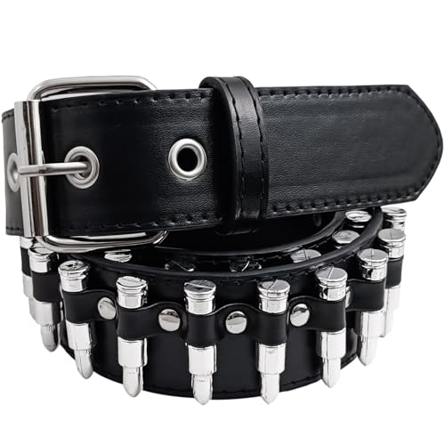 Studded Belt Bullet Rivets Belt Y2k Secene Costume Women Men Goth Belts