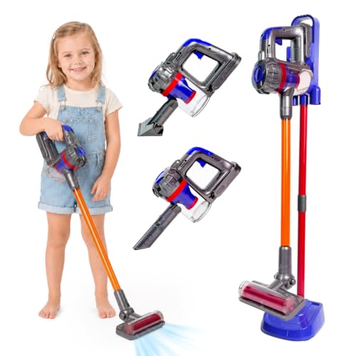 BAYMI 3-in-1 Kinderstaubsauger Spielzeug mit echter Saugfunktion