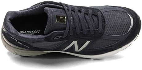New Balance Tênis de corrida masculino 990 V5, Azul marinho/prata