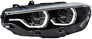 Front Headlight For BMX F32 F33 F36 4Seires（2012-2018）Upgrade M3 M4 Style LED Headlight Assembly Sedan Signal Lights Turn High low Beam Car Lamps Accessories （Pair）