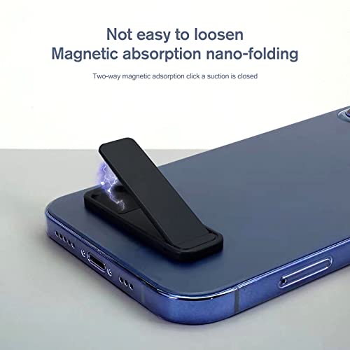 Wansurs [2 Pack] Mini Phone Kickstand Blackcell Phone Stick Stand, Folding Invisible Portable Metal Cell Phone Stand Holder For Desk #TOP2