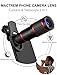 MACTREM Phone Camera Lens Phone Lens Kit 4 in 1, 20X Telephoto Lens, 205° Fisheye Lens, 0.5X Wide Angle Lens & 25X Macro Lens(Screwed Together), Compatible with iPhone 8 7 6 6s Plus X XS XR Samsung