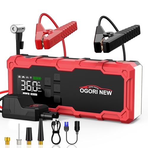 OGORI NEW Arrancador de Coche 7000A,Arrancador de Baterias para C...