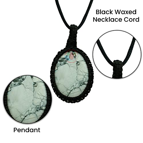 Image of REMEDYWALA Gemstone Macrame Pendant for Reiki & Crystal Healing, Natural Stone