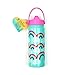 Yoobi Rainbow Sprinkles Stainless Steel Water Bottle 18 oz w/Spill-Proof Lid Straw Dishwasher Safe Adult & Kids Bottle BPA & PVC-Free Leak Proof (Mint Rainbow Sprinkles)