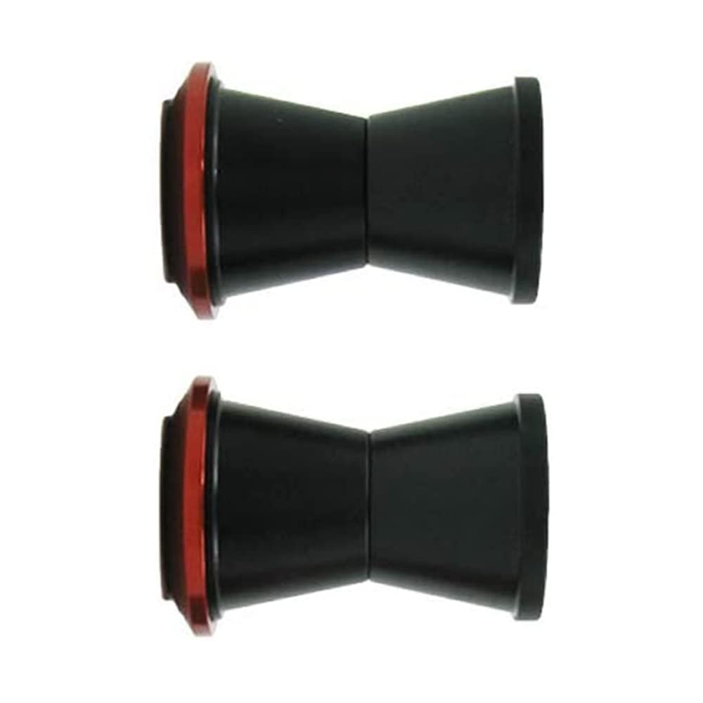 Riloer 1 set di boccole di montaggio per manubrio moto, Compatibile con KXF, CRF, YZF, RM, Dirt, Pit, Off-road, biciclette, moto, nero/rosso