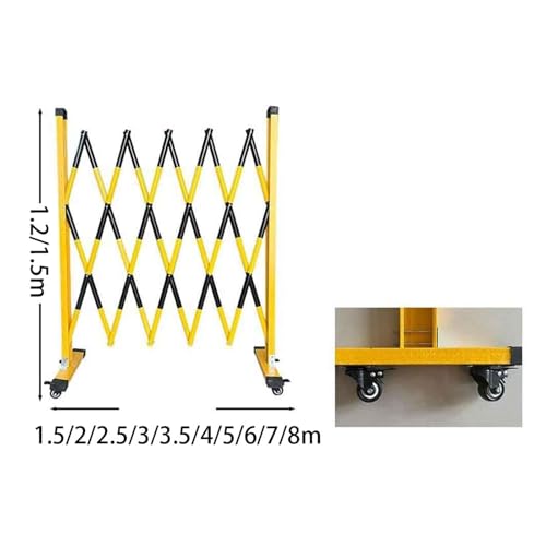 Barrière métallique extensible mobile avec clôture pliante à ciseaux - 3