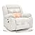 SINCRUMI Power Swivel Rocker Recliner Chair for Adults with Massage and Heat, USB and Type-C Charging Port, Infinite Position, Electric Glider Rocking Chairs for Living Room, Nursery, Pale Grey