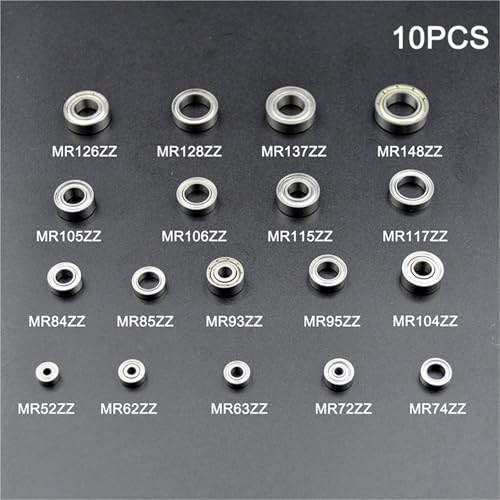 Micro roulement MR126 ZZ à faible friction avec double blindage métallique