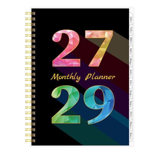 Calendario de 3 años 2027-2029 mensual con espiral para organizar citas sin perder notas