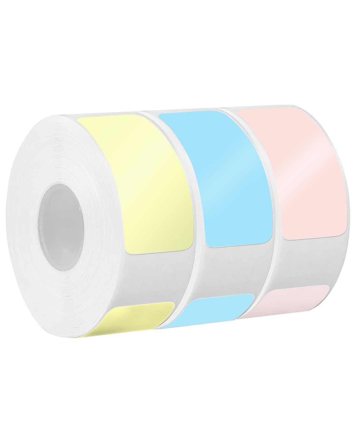 iEager Label Maker Tape, 15mm x 30mm, 3 Color Sticker Thermal Paper, Household Storage Labels, Self-Adhesive Label Tape, Set of 3