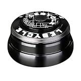 Luzhengyang CNC 6061 Aviation Alloy Headset Bike MTB Road Bearing - Materiale in lega di alluminio, rotazione liscia e silenziosa - Ottimo sostituto per sterzo scadente - Nero Rosso, 44-50,6 mm