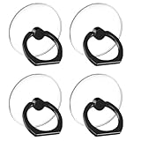 CONCEPTION TRANSPARENTE: Fabriqués en acrylique transparent, ces supports transparents pour anneaux préservent l'esthétique originale de votre téléphone tout en offrant une prise sûre. Anneau Telephone Portabl Que votre téléphone soit équipé d'un étui de protection ou non, le matériau transparent garantit que son apparence reste inchangée.