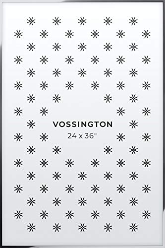 Vossington 24X36 Frame | Exclusive Large Silver Poster Frame | 24 X 36 Inch | Thin Modern Look #TOP4