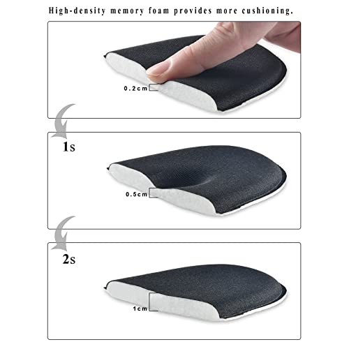 Image of riemot Memory Foam Insoles for Men & Women, Soft Replacement Innersoles for Sneakers Walking Shoes, Comfort Cushioning Shoe Inserts Black-8mm EU 42