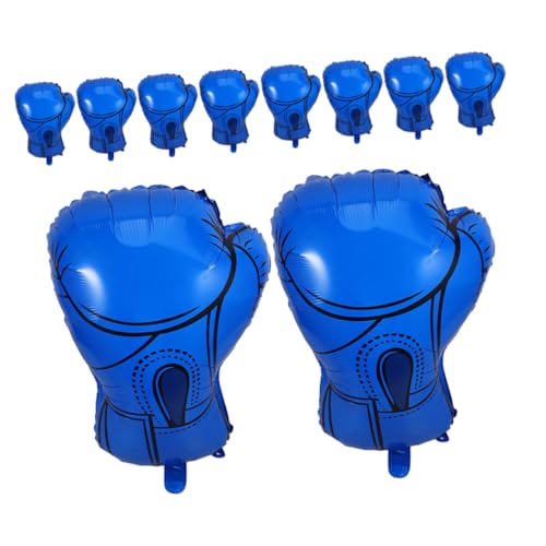 LOLIPPYY 10stücke Pack Boxhandschuh-folienballons für Box oder Wrestling-geburtstagsfeiern Sportereignisse und Jungen-partys als Dekorationselemente