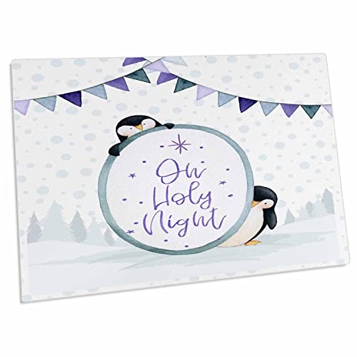 3dRose Oh Holy Night Penguin Pad para Escritorio 23x16 miniatura 1