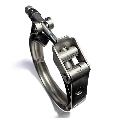 Abrazadera de acero inoxidable de 4" con perno resistente y liberación rápida 2